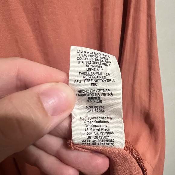 Free People Layered Tank with Open Back in Terracotta, Size Small - Picture 5 of 8